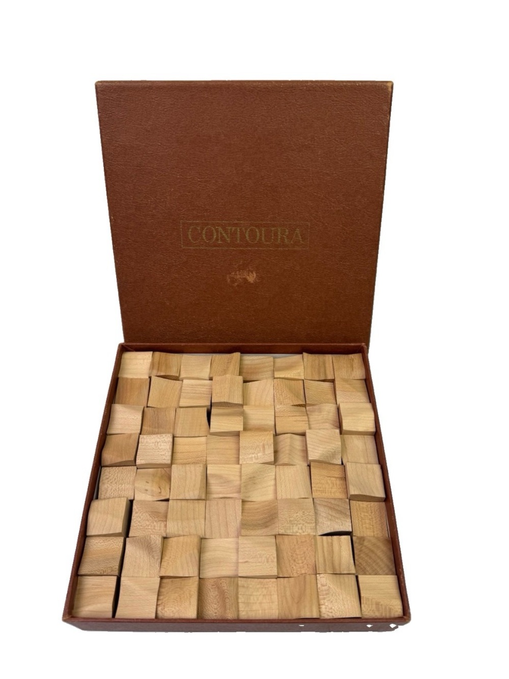 VTG Contoura Wood Puzzle Baekgaard Ltd MCM 3D Wave Block Brain Teaser Complete